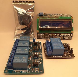 Arduino LCD Keypad Shield und Relaismodule