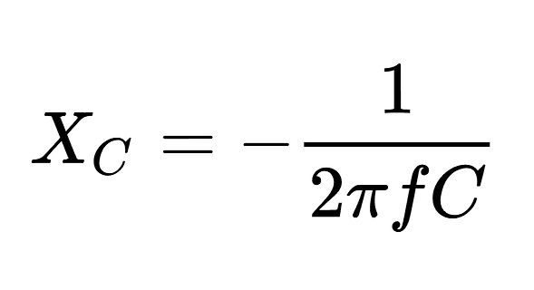 Mathematische Formel für kapazitive Blindwiderstand