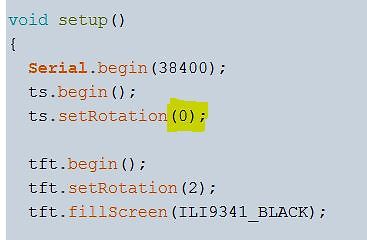 Ausschnitt eines Arduino-Programm-Quellcodes