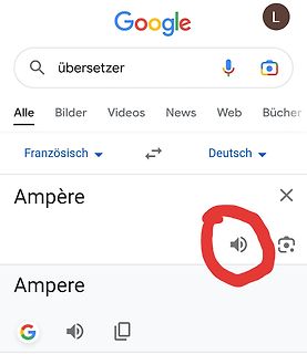 Google Übersetzer Französisch zu Deutsch