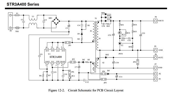 Schaltplan der STR3A400 Serie