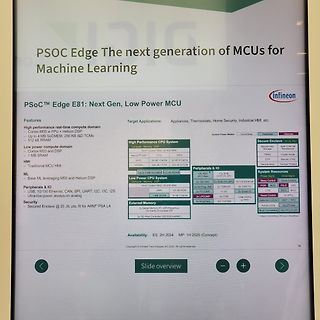 Infineon PSOC Edge MCU Werbeübersicht