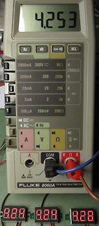 Fluke 8060A Multimeter und 7-Segment-Anzeigen