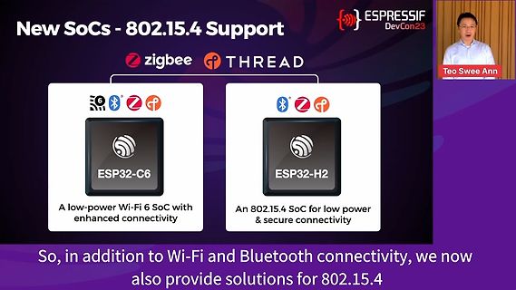 Präsentation neuer Espressif SoCs mit 802.15.4 Support