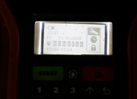 Abfotografiertes Display eines elektronischen Geräts