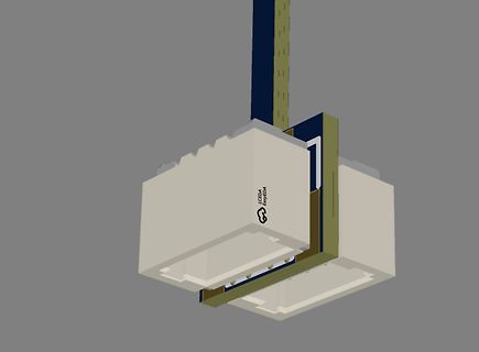 3D-CAD-Ansicht eines Gehäuses oder Bauteils