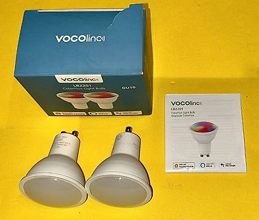 Vocolinc ColorFlux GU10 Leuchtmittel mit Verpackung