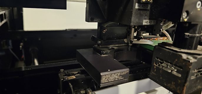 Detailaufnahme einer Bestückungsmaschine