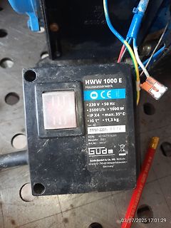 Güte Hauswasserwerk HWW 1000 E Typenschild