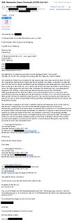 Screenshot einer E-Mail-Korrespondenz