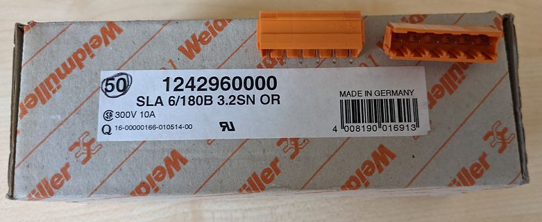 Weidmüller Klemmengehäuse und Verpackung