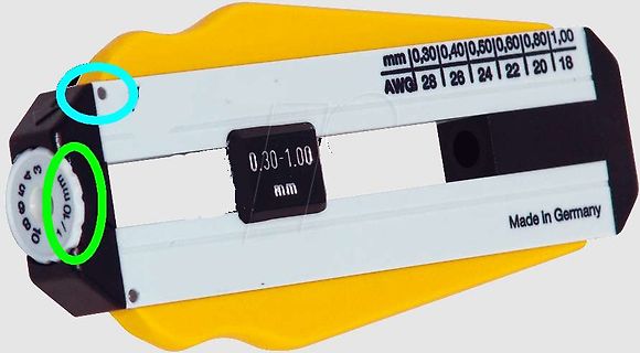 Aderendhülsenpresszange mit Skala