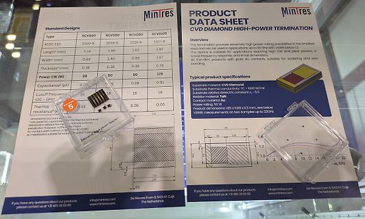Datenblatt und Bauteile für CVD Diamond High-Power Termination