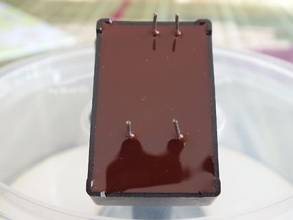 Foto eines vergossenen elektronischen Bauteils