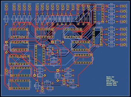 PCB-Layout einer Leiterplatte