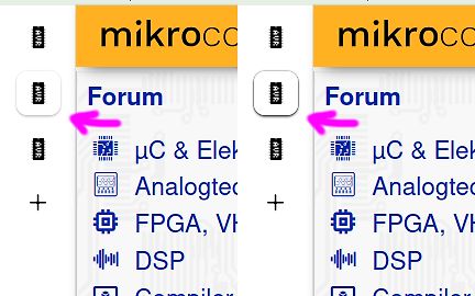 Ausschnitt einer Website mit Forenkategorien