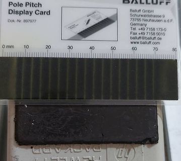 Balluff Pole Pitch Display Card mit Lineal