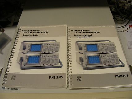 Zwei Handbücher für Philips Oszilloskope