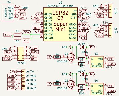 Schaltplan mit ESP32-C3 Super Mini