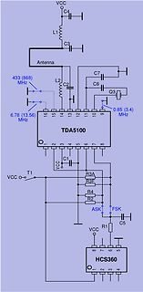 Schaltplan mit TDA5100 und HCS360