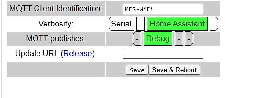 Konfigurationsmenü für MQTT-Einstellungen