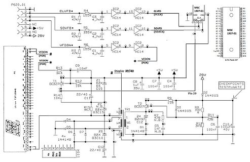 Schaltplan einer Elektronikschaltung