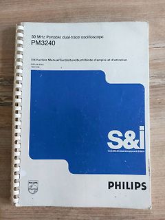Bedienungsanleitung eines Philips Oszilloskops