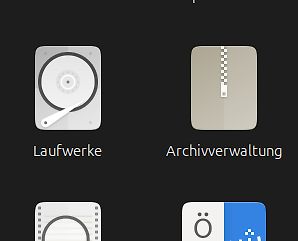 Desktop-Icons von Laufwerke und Archivverwaltung