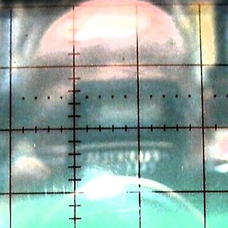Abfotografierter Bildschirm mit Gitterlinien
