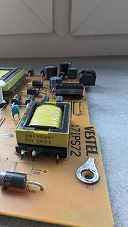 Leiterplatte eines Netzteils mit Transformator