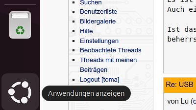 Ausschnitt eines Internetforums