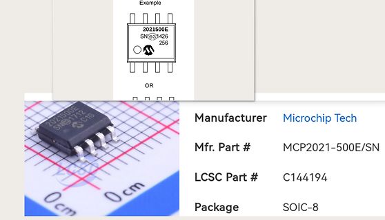 Produktinformationen zum Microchip MCP2021-500E/SN Bauteil