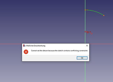 Fehlermeldung in CAD-Software