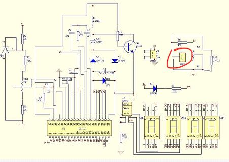 Schaltplan mit ICL7107 Display-Treiber