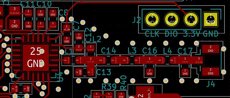 Ausschnitt eines PCB-Layouts