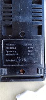 Typenschild eines Anlassers