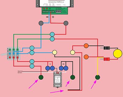 Schematische Darstellung einer elektrischen Verschaltung