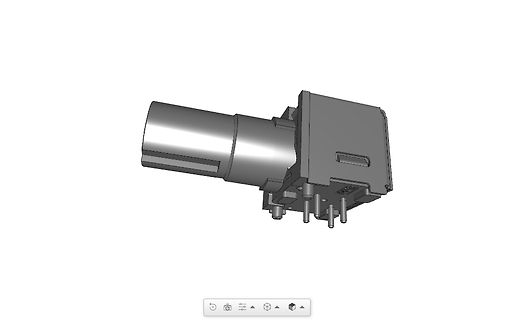 3D-CAD-Modell eines elektrischen Steckers