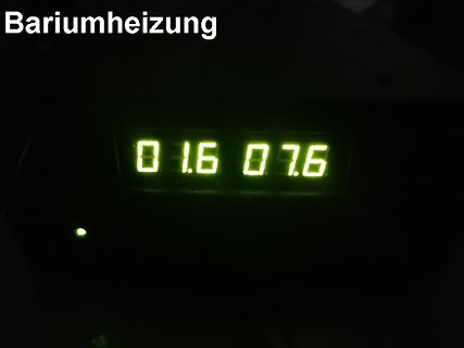 Digitalanzeige mit grünen Ziffern