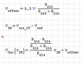 Mathematische Formeln für Spannungen und Widerstände