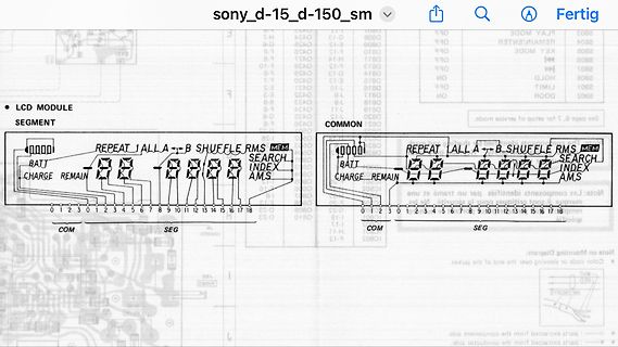 Schaltplan eines LCD-Moduls