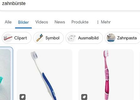 Google Bildersuche für Zahnbürste