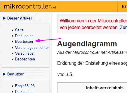 Screenshot der Webseite mikrocontroller.net