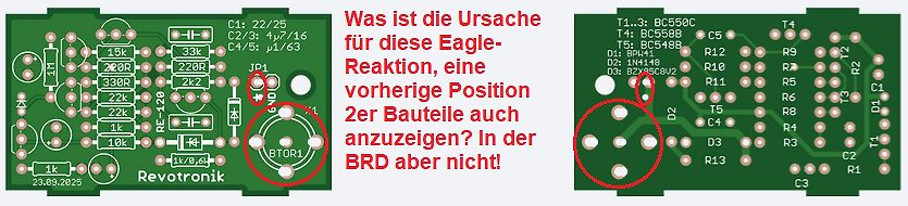 Zwei Eagle PCB Layout Ansichten