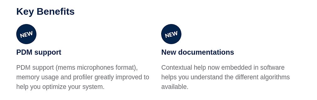 Text zu neuen Software-Funktionen und Dokumentationen