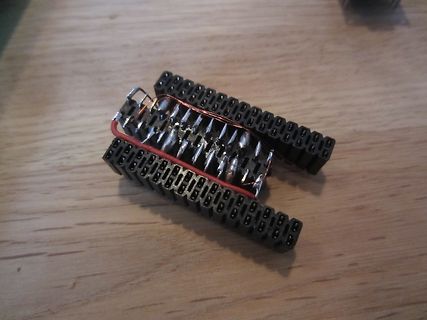 Verdrahtung zwischen zwei IC-Sockeln