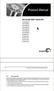 Produktmanual Seagate Barracuda 7200.7 Serial ATA