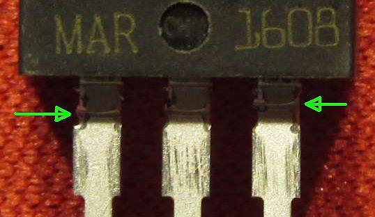 Nahaufnahme eines elektronischen Bauteils