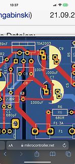Ausschnitt eines PCB-Layouts
