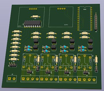 CAD-Ansicht eines Leiterplatten-Layouts